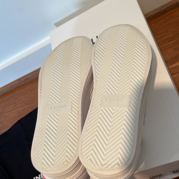 Celine Paris Jane Platform Canvas & Calfskin Sneaker Size 38 / US 8 NIB - Picture 12 of 12